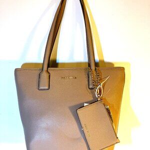 ANNE KLEIN Shopper Tote Purse.  New with tags.  Truffle color.  With Card Case.